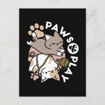 Sött Lekfullt Kattdesign – Roliga Tassar och Lekfu