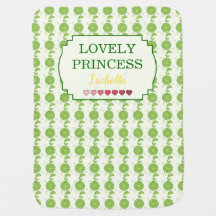 Sött Lime Mönster Härlig Prinsessa