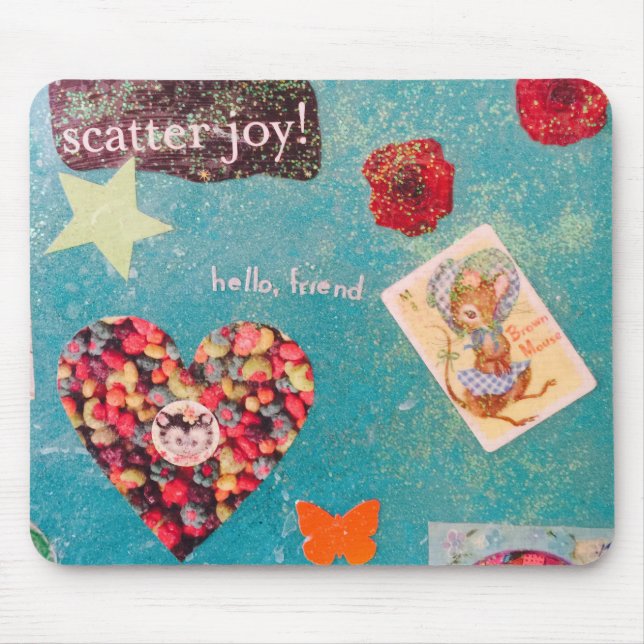 Sött lite glädjande musblock musmatta (Framsidan)