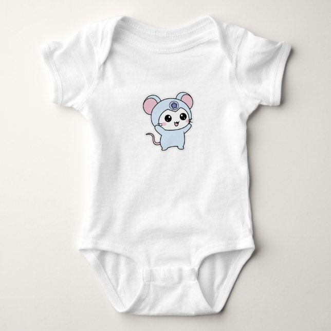 Sött litet älskligt mus  t shirt (Framsida)