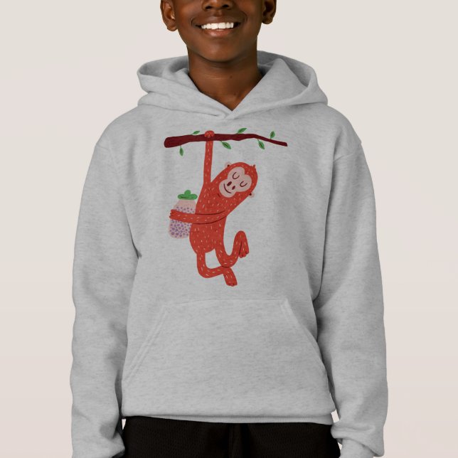 Sött litet apdesign t shirt (Framsida)