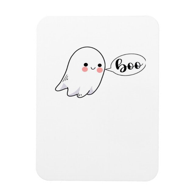 Sött litet Boo-grafik Coolt estetiskt Magnet (Vertikal)