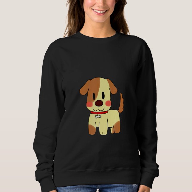 Sött Litet Djur Valp T Shirt (Framsida)