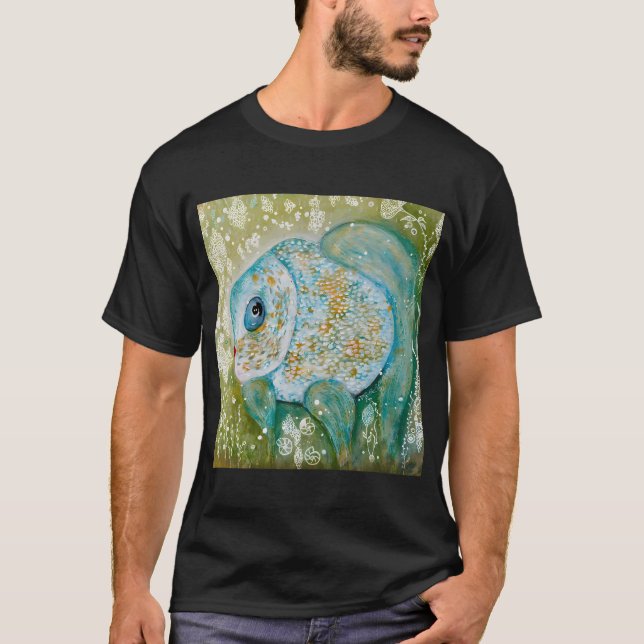 Sött litet fisk t shirt (Framsida)