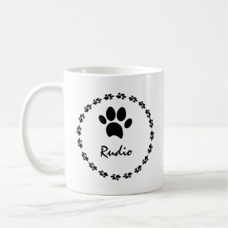 Sött litet kattdjur husdjur foto tass namn kaffemugg