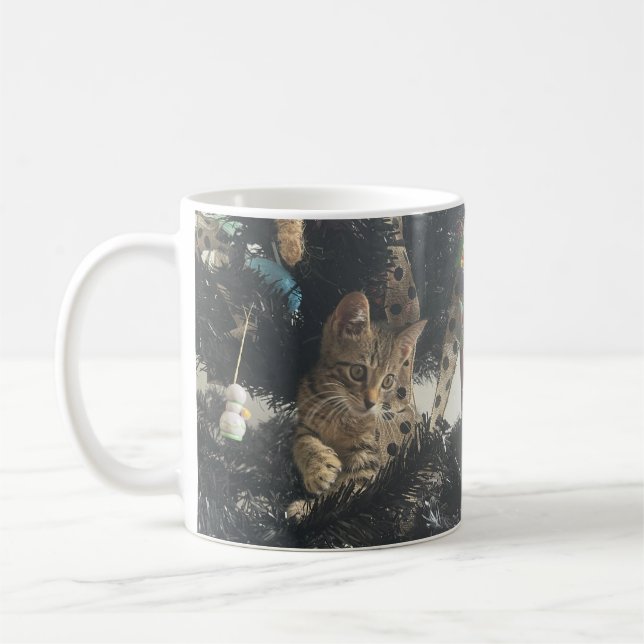 Sött litet kattdjur husdjur fotonamn  kaffemugg (Vänster)