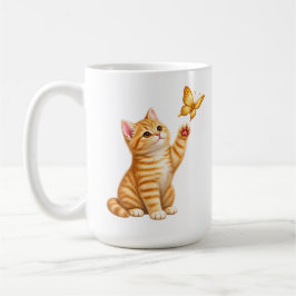 Sött litet kattunge kaffemugg