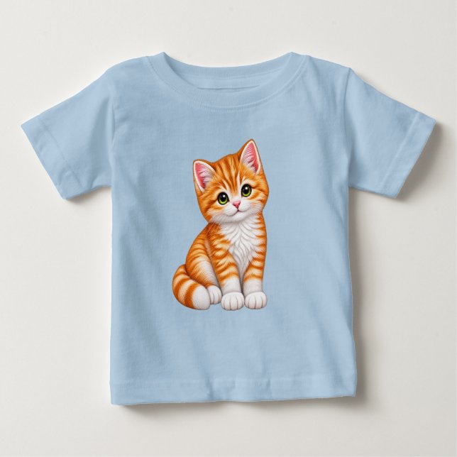 Sött litet kattunge t shirt (Framsida)