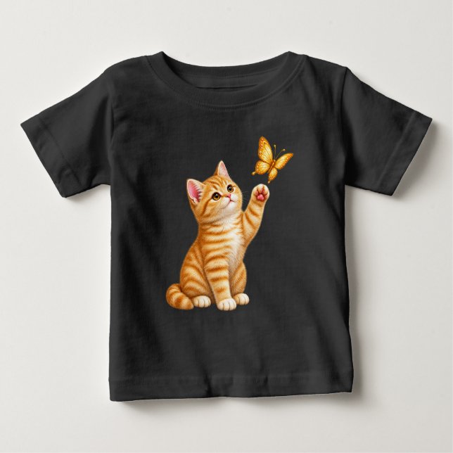 Sött litet kattunge t shirt (Framsida)