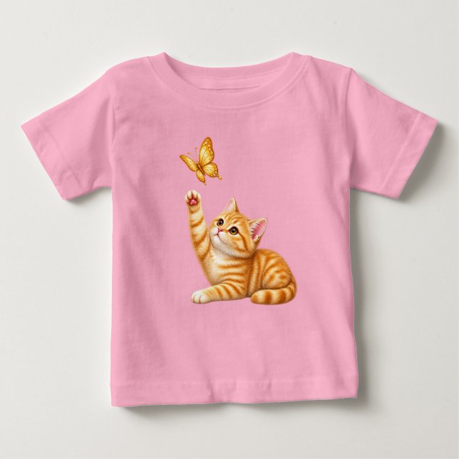 Sött litet kattunge t shirt (Framsida)