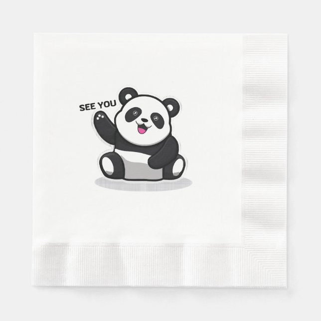 sött litet panda pappersservett (Framsidan)