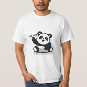 sött litet panda t shirt