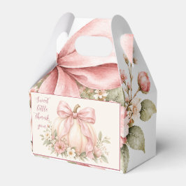 Sött litet tack blush-pumpa blommor presentaskar