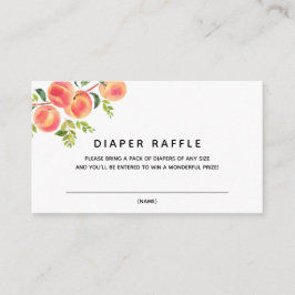 Sött Little Peach Diaper Raffle-kort Tilläggskort