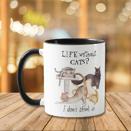 Sött Liv Utan Katter Personligt Mugg