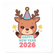 sött ljust ren nyårsposter 2026