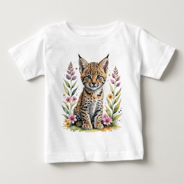 Sött lodjurunge t shirt (Framsida)