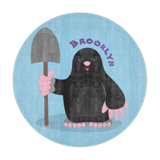 Sött lyckligt molltecknat seriefigursillustration (Framsidan)