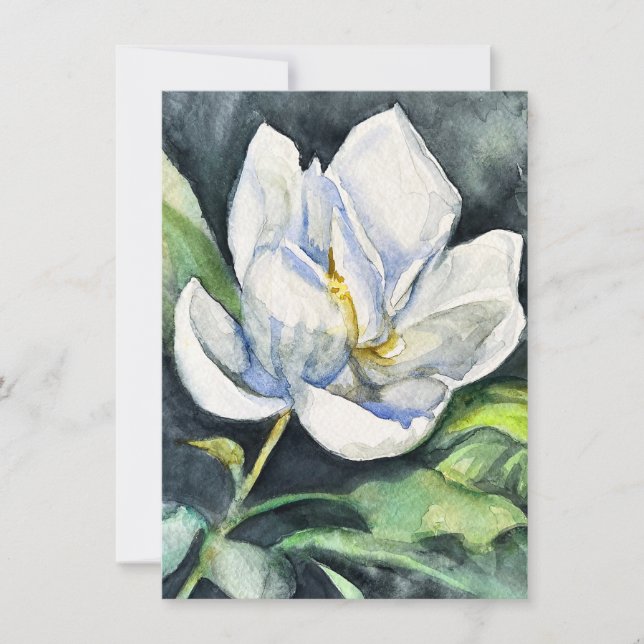 Sött Magnolia-Helgdag-kort från september Julkort (Framsida)