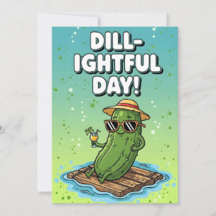 Sött matpuns Dill-ightful Daysilly pickle älskare Tack Kort
