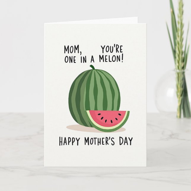 Sött Melon MorsdagsKort Kort (Framsida)