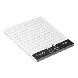 Sött Minimalistisk Kattdesign - KATT 1a Anteckningsblock