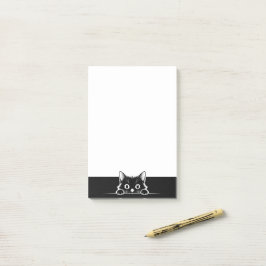 Sött minimalistiskt kattdesign - KATT 1a Post-it Block