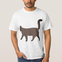 Sött minimalistiskt kattgrafik | Enkel gående katt