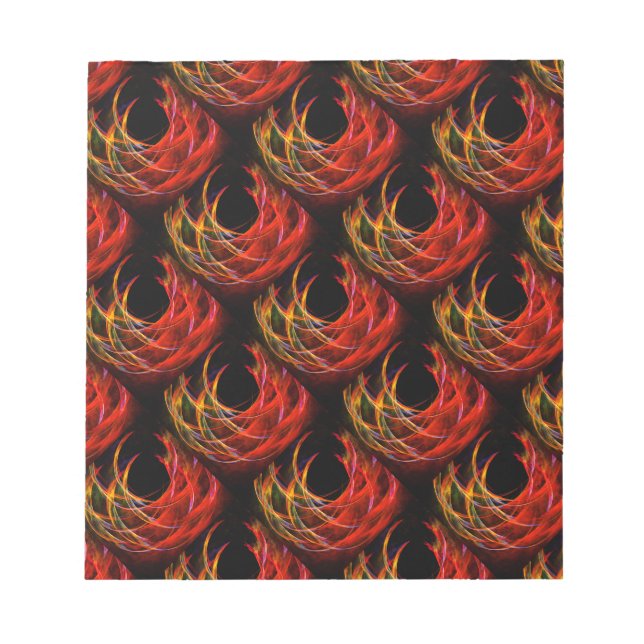 Sött Modern Boho Elegant Abstrakt Konst Mönster #5 Anteckningsblock (Framsida)