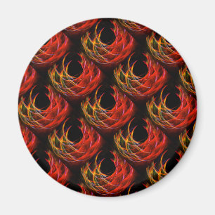 Sött Modern Boho Elegant Abstrakt Konst Mönster #5 Magnet