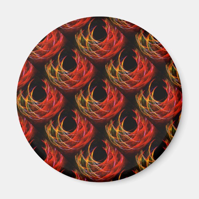 Sött Modern Boho Elegant Abstrakt Konst Mönster #5 Magnet (Framsidan)