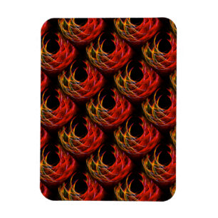 Sött Modern Boho Elegant Abstrakt Konst Mönster #5 Magnet