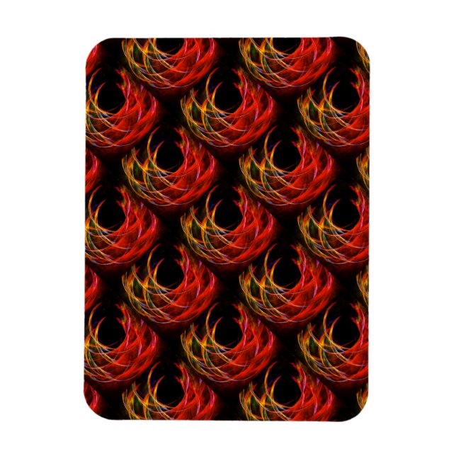 Sött Modern Boho Elegant Abstrakt Konst Mönster #5 Magnet (Vertikal)