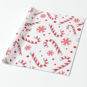 Sött mönster för Christmassy godispub Presentpapper