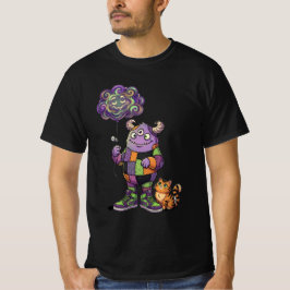 Sött monster & katt t shirt