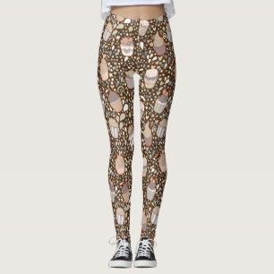 Sött mönster som göras av smaklig muffins leggings