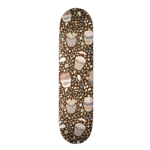 Sött mönster som göras av smaklig muffins skateboard bräda 20 cm