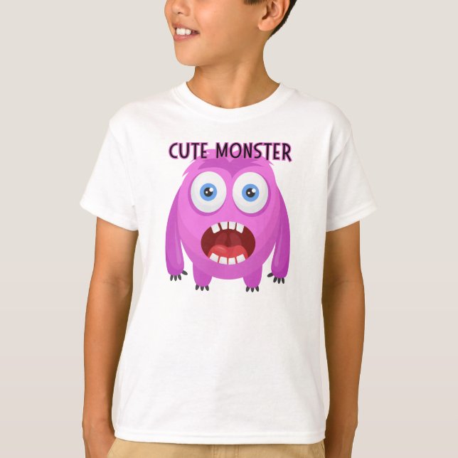 Sött monster  t shirt (Framsida)