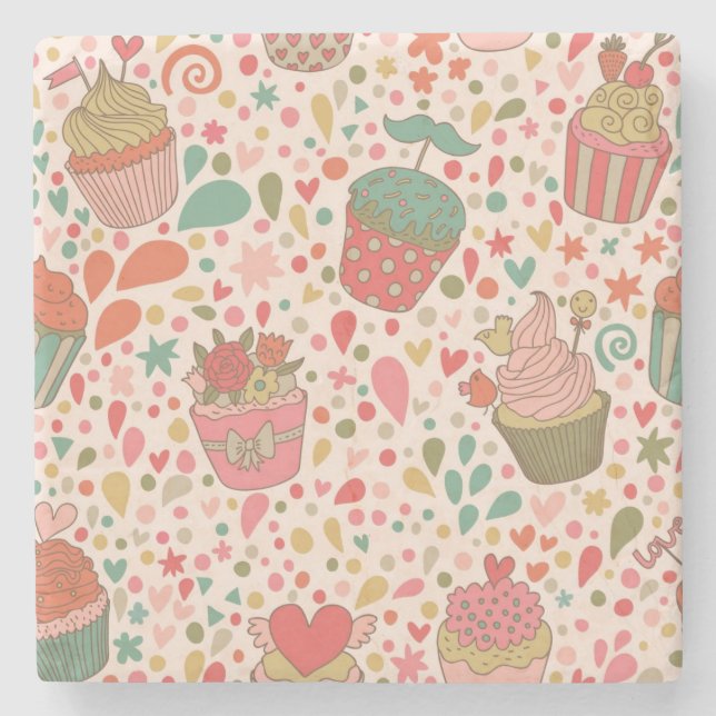 Sött mönster underlägg sten (Framsidan)