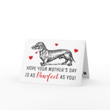 Sött mors dag från hunden | Dachshund
