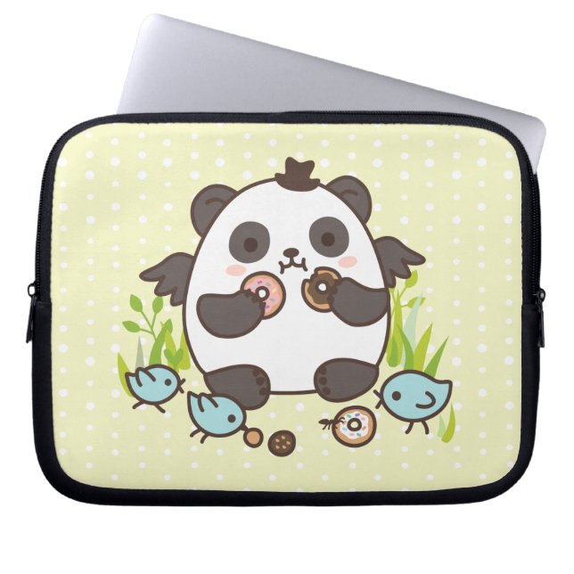 Sött munkparty! laptop sleeve (Framsidan)