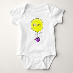 Sött mus i vattenkanna med ballong tecknad film t shirt
