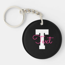 Sött Namn & Monogram | Svart Vitt & Rosa