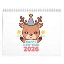 sött nyår 2026 väggkalender