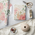 Sött Orange och  Ro vattenfärg Presentpapper<br><div class="desc">Vattenfärgade handmålade,  blandade media</div>