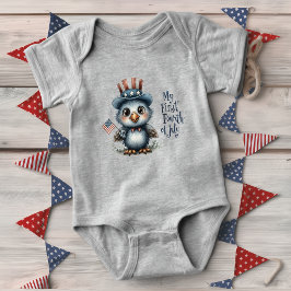 Sött Örnbaby Fjärde Juli T Shirt