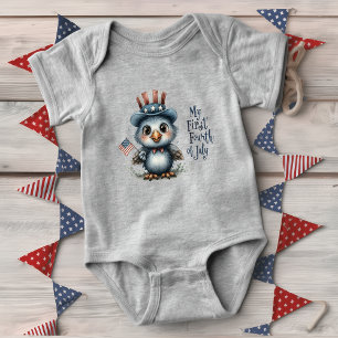 Sött Örnbaby Fjärde Juli T Shirt