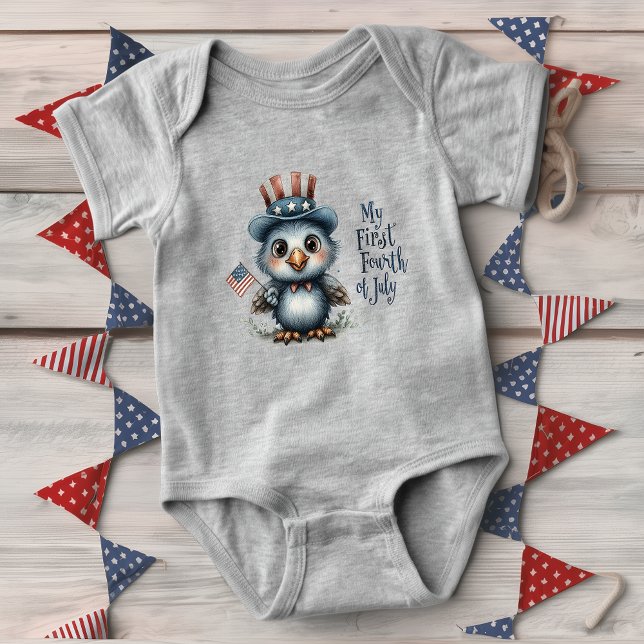 Sött Örnbaby Fjärde Juli T Shirt (Skapare uppladdad)