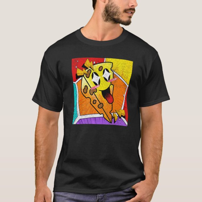 Sött Ost  Mat Snacks Mat Pop Ost T Shirt (Framsida)