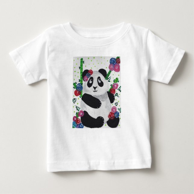 Sött Panda Björn T Shirt (Framsida)